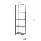 thumbnail of SVITA CARPO Regal Bücherregal Design Industrial Style Schmal Metall Weiß