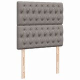 thumbnail of vidaXL Boxspringbett mit Matratze Taupe 90x200 cm Stoff