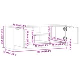 thumbnail of vidaXL TV-Schrank Artisan-Eiche 102x35x36,5 cm Holzwerkstoff