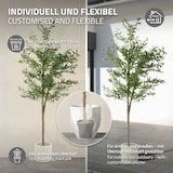 thumbnail of ML-Design – Künstlicher Olivenbaum – 210 cm | mit Früchten, Naturholzstamm, im Topf, Kunstpflanze Indoor & Outdoor