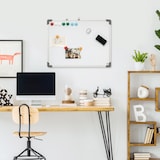 thumbnail of HOMCOM Pizarra Magnética con Marco de Aleación Aluminio 60x45 cm Borrado en Seco