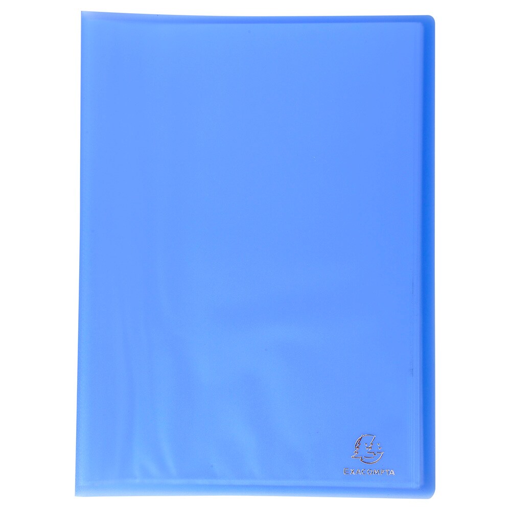 Lot de 12 Protège-documents A4 CHROMALINE 80 vues, coloris bleu