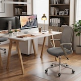 thumbnail of Scrivania ufficio bianco e rovere stile scandinavo 120x76x60cm Milton-LC2060