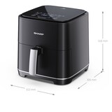 thumbnail of Friteuse Sans Huile Sharp - Airfryer 5,5l - 1650 W - 8 Programmes - Noir