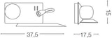thumbnail of BOOK - 1 AP, Weiße Wandleuchte rechts, Ideal Lux