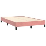 thumbnail of vidaXL Boxspringbett mit Matratze & LED Rosa 120x190 cm Samt