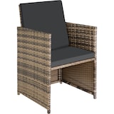 thumbnail of tectake Salon de jardin MALAGA 10 places avec housse de protection - marron naturel - 403731