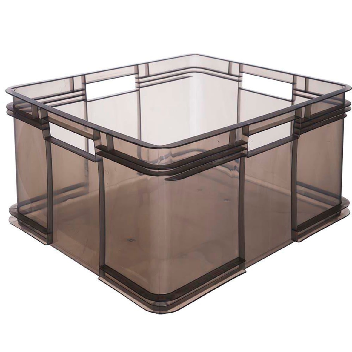Keeeper - Aufbewahrungsbox 54L transluzent Grau 52x43x28 cm EURO-BOX - Kollektion Bruno