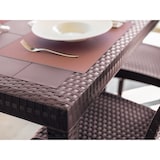 thumbnail of Dmora Tavolo da esterno Giove, Tavolo rettangolare da giardino, Tavolo da giardino multiuso effetto rattan, 100% Made in Italy, 150x90h74 cm, Marrone