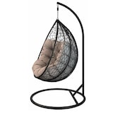 thumbnail of Sedia Sospesa Uovo per Giardino Poltrona Dondolo con Cuscino per Interno o Esterno Struttura in Acciaio, Relax 105x195h cm