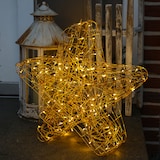 thumbnail of LED Stern Leuchtstern Drahtstern 100 LED H: 60cm Weihnachtsdeko für Außen gold