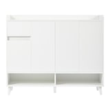 thumbnail of Moderne Sideboard Kommode Schuhschrank 120x35x99 cm in Weiß mit 4 Türen und 1 Schublade, Flexibles Regal