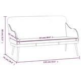 thumbnail of vidaXL Sitzbank Schwarz 110x76x80 cm Kunstleder