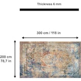 thumbnail of Landon Bedruckter 200x300 Teppich Chenille-Druck Maschinell Hergestellt