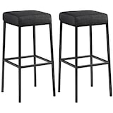 thumbnail of 2er Set Barhocker Montreal Stoffbezug dunkelgrau/schwarz