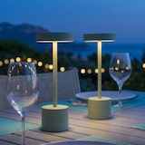 thumbnail of Lumisky kabellose ROBY Tischlampen, Höhe 30 cm Stahl Grün