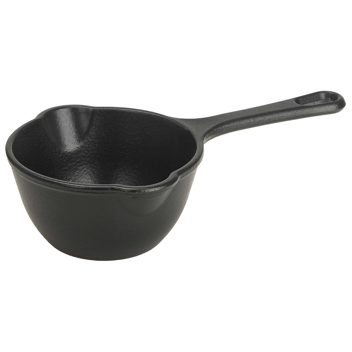 Victoria Cazo Cocina Inducción Hierro Fundido Esmaltado Salsero 0,4 L, Apto Barbacoa, Horno, Cast Iron, VIC-34870, Negro