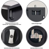 thumbnail of PROREGAL Stahlschrank BEE mit 5 lackierten Fachböden | HxBxT 195x92x42cm | Grau-Anthrazit | Werkstattschrank Werkzeugschrank Aktenschrank