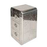 thumbnail of SIT Möbel Commode | 3 tiroirs | Manguier et MDF | Ferrures en aluminium argenté | L 45 x P 40 x H 80 cm