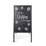 thumbnail of BI-OFFICE Chevalet ardoise Noir double face, cadre en bois - Format L60 x H90 cm