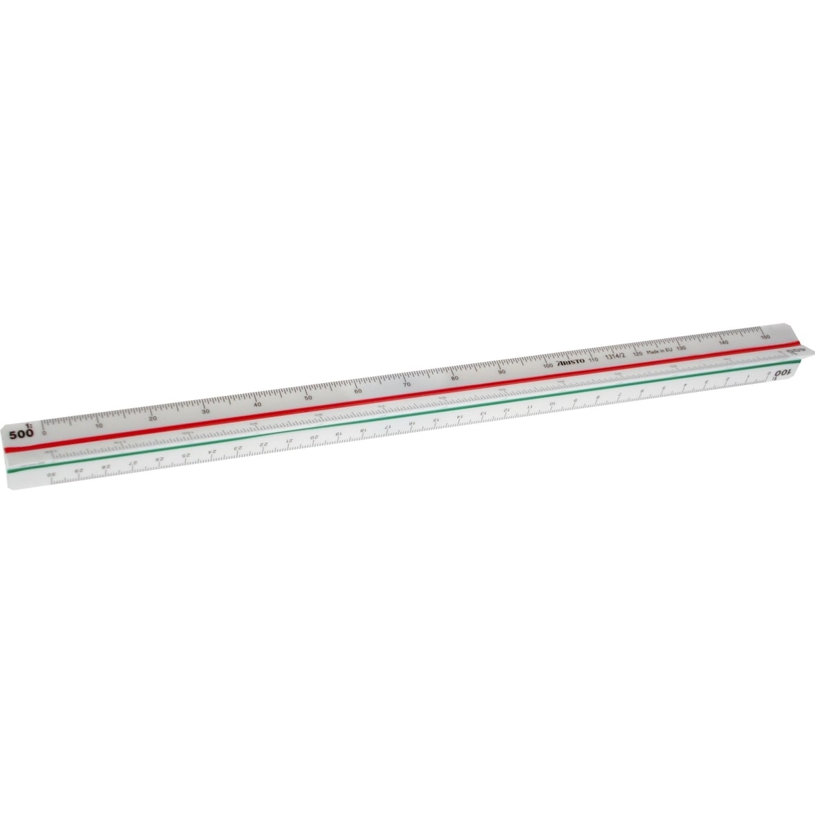 Dreikantmaßstab Architekt 4 Kunststoff 30cm weiß Packung mit 10 Stück