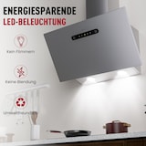 thumbnail of LEVIVO A+++ Kopffreie Dunstabzugshaube 60cm Umluft & Abluft mit 420 m³/h Luftleistung, 3 Stufen & Booster, 2 LEDs, Abzugshaube mit 2 Aktivkohlefiltern