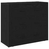 thumbnail of vidaXL Highboard Schwarz Eiche 80x33x150 cm Holzwerkstoff