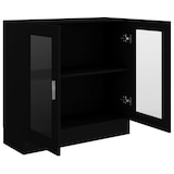 thumbnail of vidaXL Vitrinekast 82,5x30,5x80 cm bewerkt hout zwart