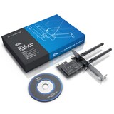 thumbnail of CSL WLAN Netzwerkkarte 2,4 Ghz PCIe - 300 Mbit s WiFi Adapter Karte - 2 Externe 2dbi Antennen