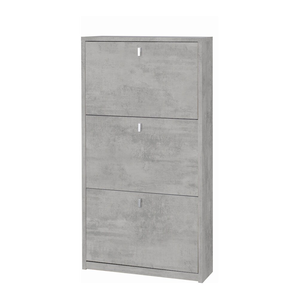SARMOG SCARPIERA 3 ANTE P18 KIT L63 P18 H117 in truciolare nobilitato color cemento