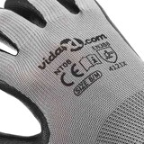 thumbnail of vidaXL Werkhandschoenen 12 pcs Grijs en zwart 8 / m Polyester