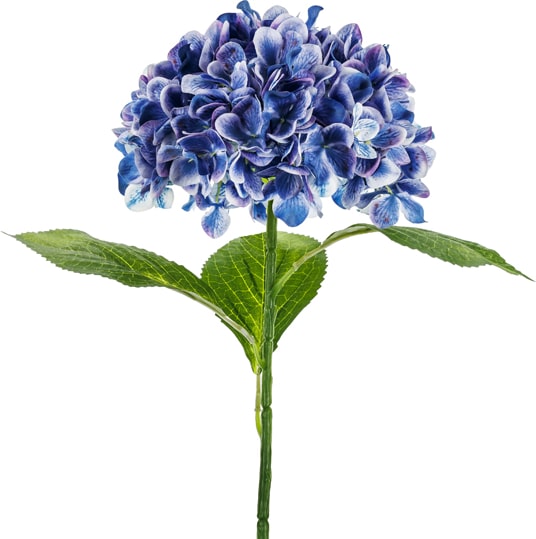 20x Künstliche Blume - Hortensie Premium, 69 cm, dunkelblau