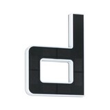 thumbnail of Paulmann Solar LED Hausnummernleuchte inkl. wechselbarer Akku Buchstabe D IP44 3000K 6lm Schwarz 94653