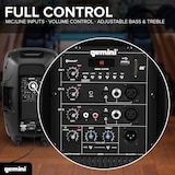 thumbnail of Gemini AS-2115BT-PK, Enceinte sono, Boomer 15", Puissance 2000W, USB SD Bluetooth RADIO FM, TWS, pied, microphone