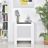 thumbnail of HOMCOM Cobertura de Radiador de MDF Cobertura para Radiador com Prateleira Estilo Moderno 78x19x82 cm Branco