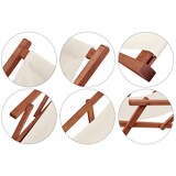 thumbnail of Sonnenliege weiß Liegestuhl Sonnendach Tisch Gartenliege Holz Deckchair Strandstuhl 10-303 S T