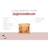 thumbnail of Karibu Salzkristallleuchte mit 4 kg Salzkristalle Saunaleuchte Saunalampe  ohne Leuchtmittel