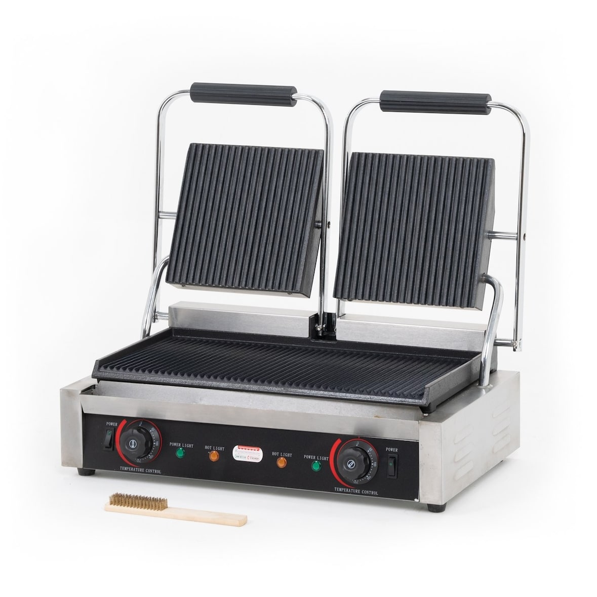 Piastra panini doppia Rigata / Rigata 570x370x210 h mm 3.6 Kw