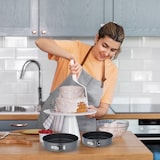 thumbnail of Relaxdays Springform Set, 7-tlg., runde Backformen, Ø 14/16/18/20/24/26/28 cm, Edelstahl, Antihaft Kuchenform, anthrazit