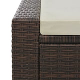 thumbnail of vidaXL Doppel-Sonnenliege Poly Rattan Braun