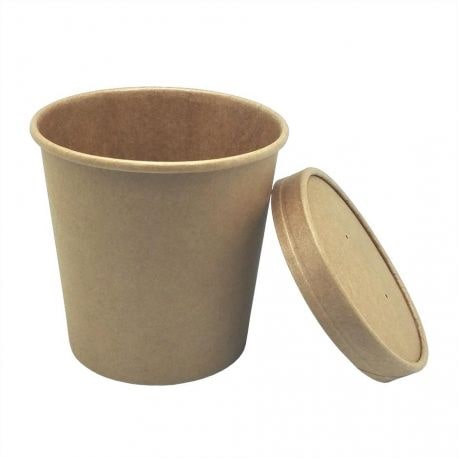 Recipientes para sopa Kraft completos SEM TAMPA 750cc 115mm (500 unid.)