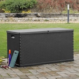 thumbnail of vidaXL Garten-Aufbewahrungsbox Anthrazit 120x56x63 cm PP Rattan