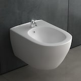 thumbnail of Alpenberger Hänge Bidet aus Sanitärkeramik | mit Hahnloch und Überlaufschutz | Wand-Bidet Dusch-WC  | Befestigungssatz für Montage| Made in EU