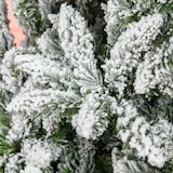 thumbnail of Árbol de Navidad Artificial 225 cm con Nieve Ignífugo con 1300 Ramas Hojas PVC Apertura Automática Base Plegable Soporte Metálico Decoración Navideña