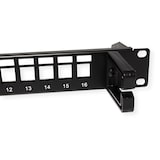 thumbnail of ROLINE 19" keystone patchpaneel, 16P, afgeschermd, zwart