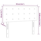 thumbnail of vidaXL Kopfteil Schwarz 90x5x78/88 cm Kunstleder