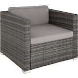 thumbnail of tectake Conjunto de ratán Pisa  gris - 403829