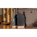 thumbnail of ALLboards Doppelseitige WEIN WEINFLASCHENFORM Kleine Tafeln 4 Stück Set mit Staffelei, Dekorativ Deko, Kreidetafel