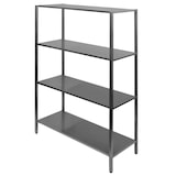 thumbnail of Combisteel stellingsysteem met 4 legborden van verchroomd staal 1000x400x1800mm