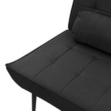 thumbnail of ML-Design Sessel Schwarz – Relaxsessel mit Lendenkissen, gepolstert, Metallbeine, Retro Lesesessel, ergonomischer Fernsehsessel fürs Wohnzimmer